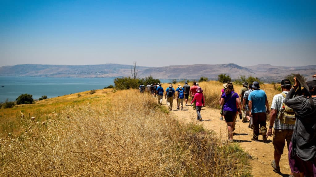 Walking to the Sermon on the Mount