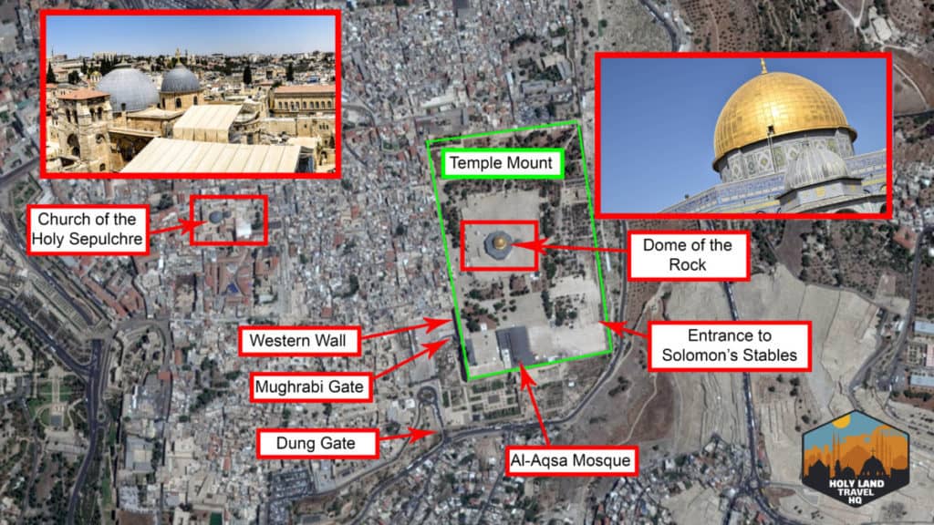 Temple Mount map