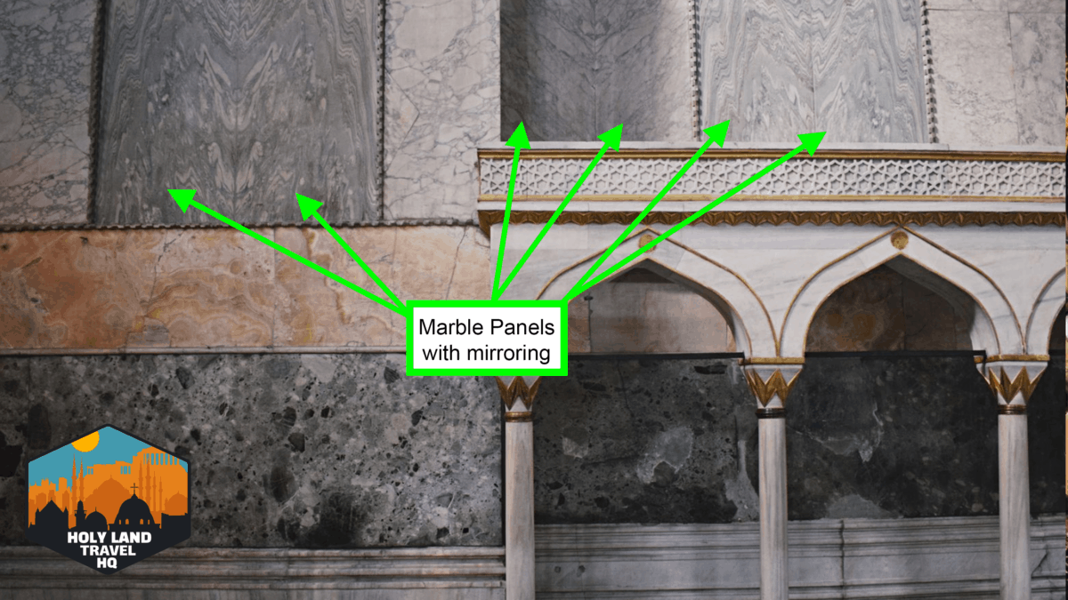 Hagia Sophia marble panels