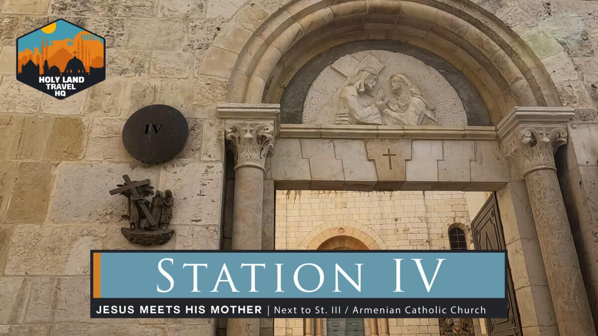 Via Dolorosa Station IV. Jesus meets his mother.