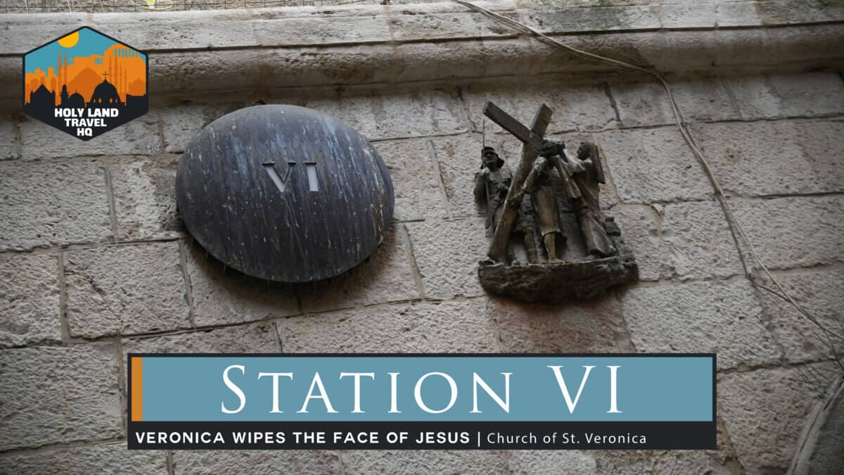 Via Dolorosa Station VI. Veronica wipes the face of Jesus.